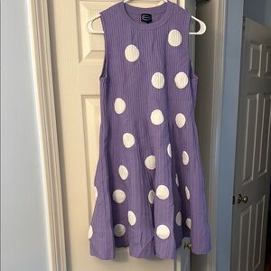 Scoop Purple Sleeveless Polka Dot Casual Dress Envy Inside Out 2